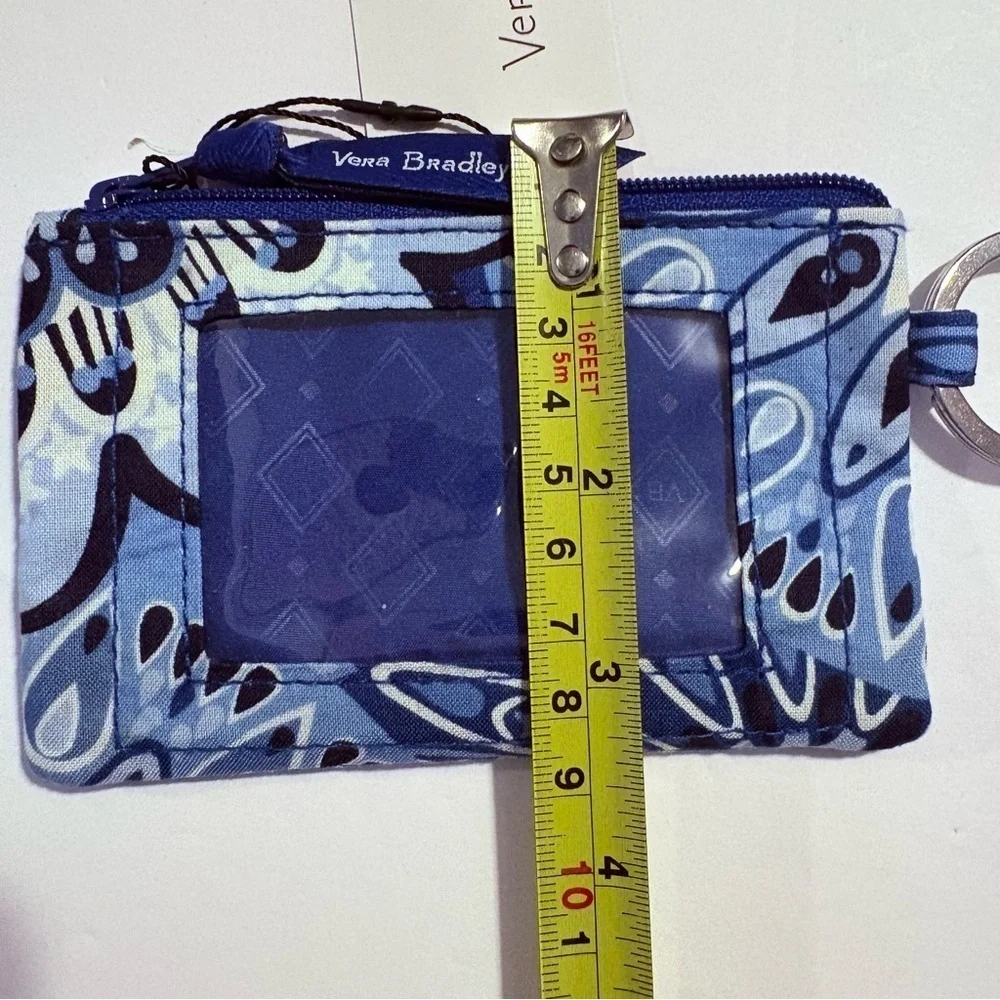 Vera Bradley Blue Star Medallion ID wallet